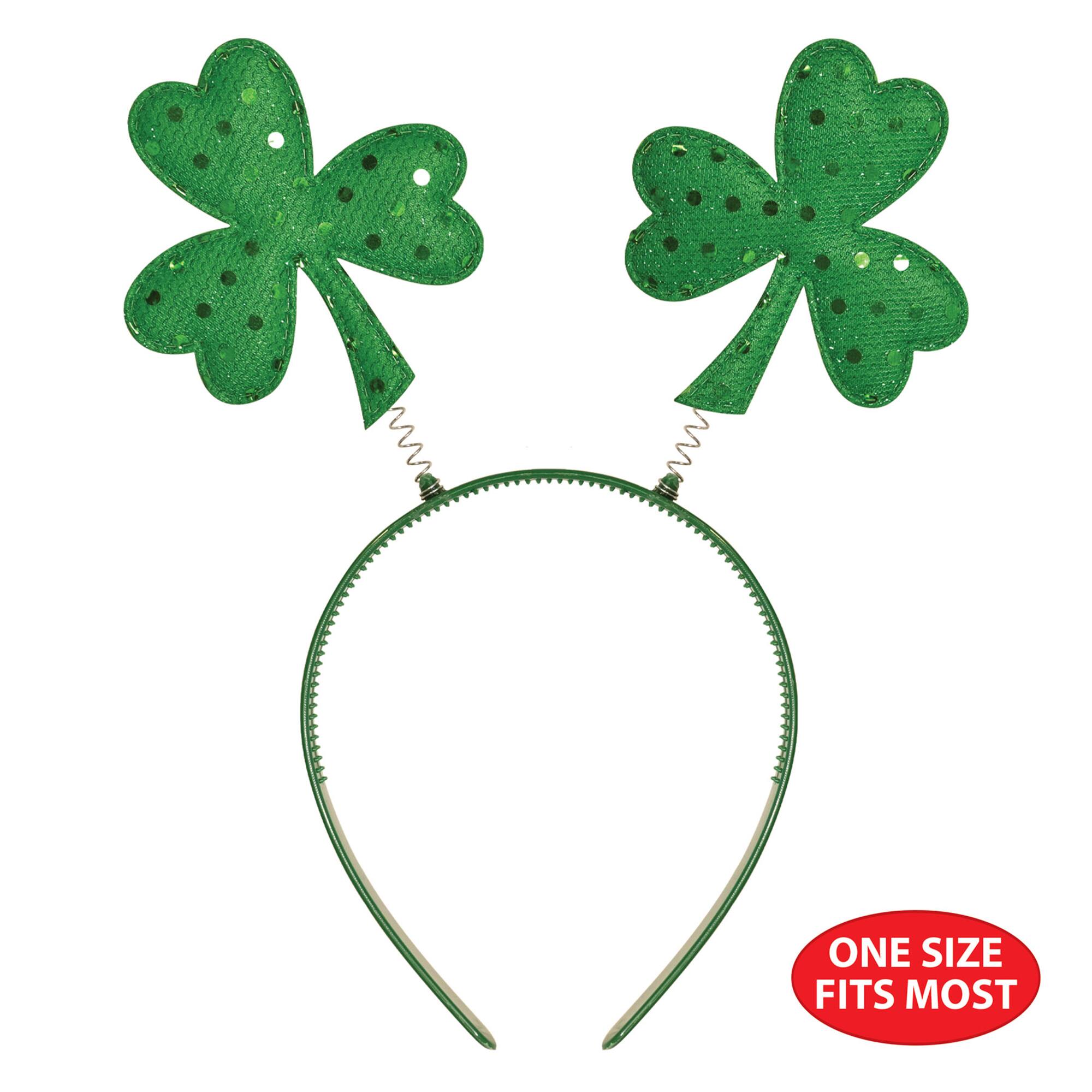 Beistle Adult Sequined Shamrock Boppers, 3ct.